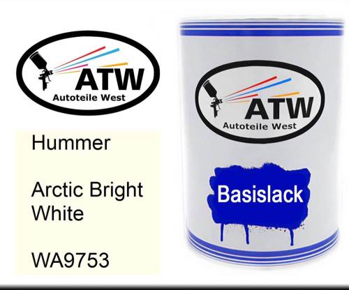 Hummer, Arctic Bright White, WA9753: 500ml Lackdose, von ATW Autoteile West.